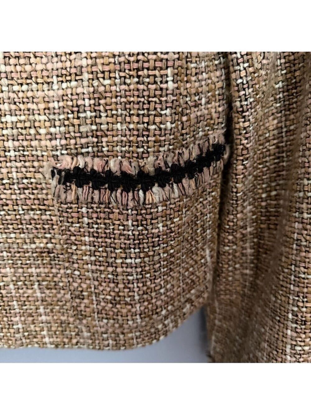 Nine West Tweed Blazer Lady Jacket Sz 12 preppy classic - Picture 3 of 11